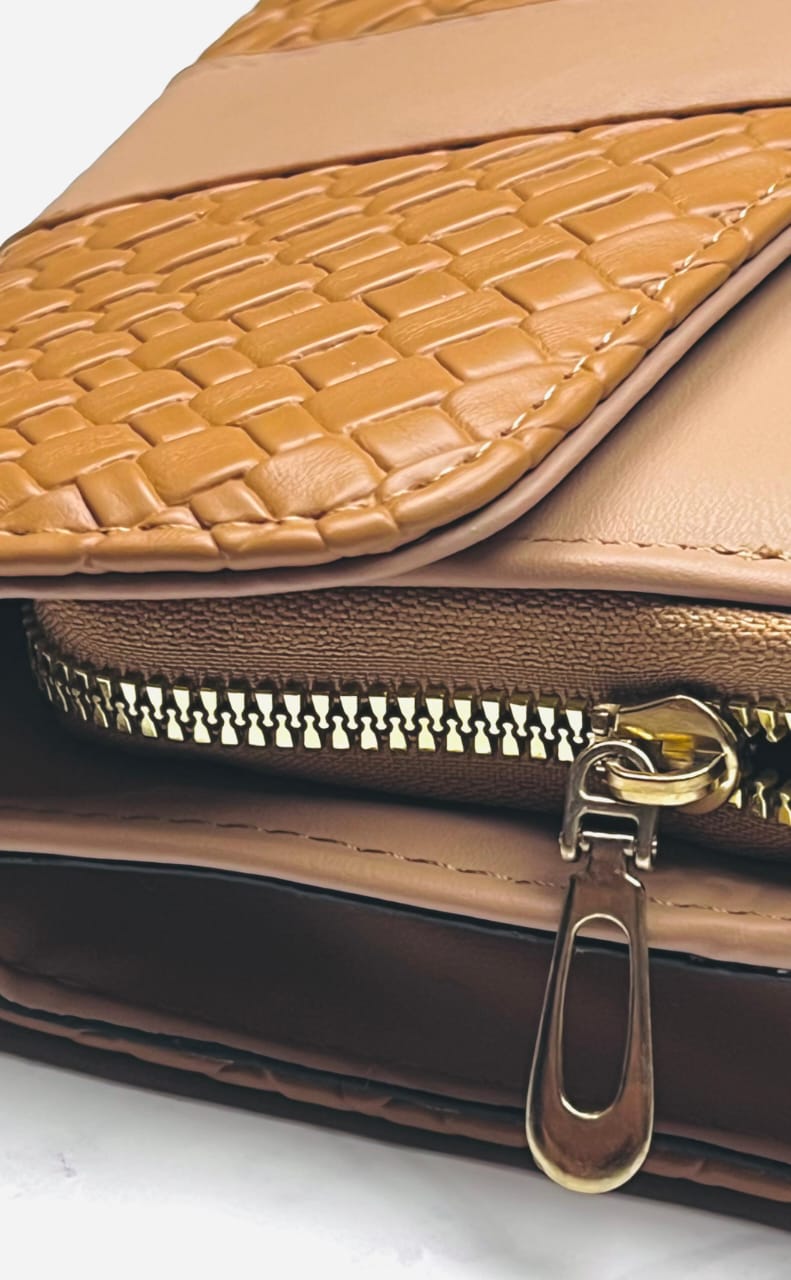 Textured Leather Ladies Clutch